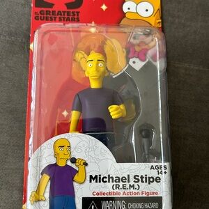 Simpsons Michael Stipe (R.E.M.) collectible action figure.